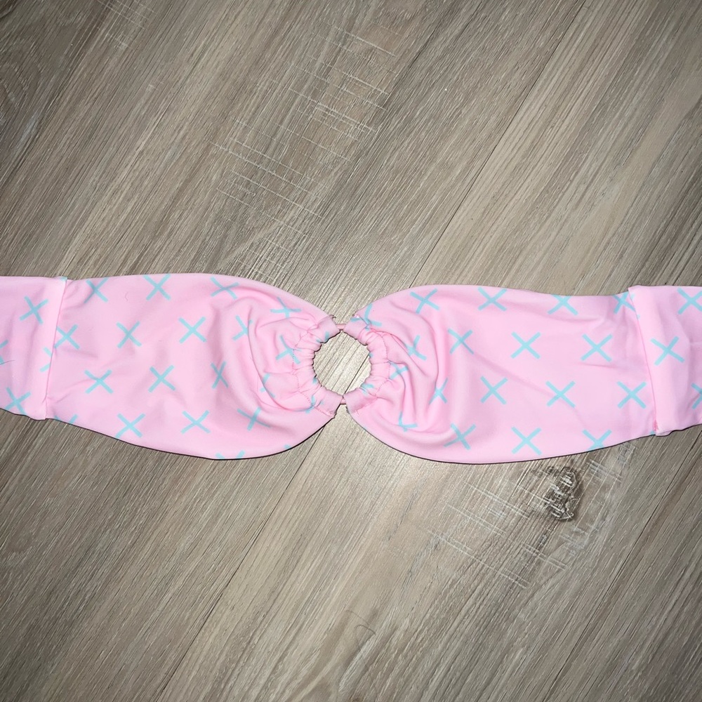 BoutineLa Pink Logo Print Hoop Top tube top